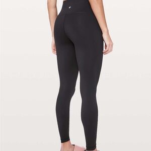 Lulu Lemon Black Wunder Under High-Waisted Leggings (older version)